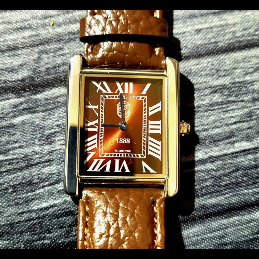Pierre Lucerne Root Beer‎ Sunurst Dial 1888 Mens Tank Watch